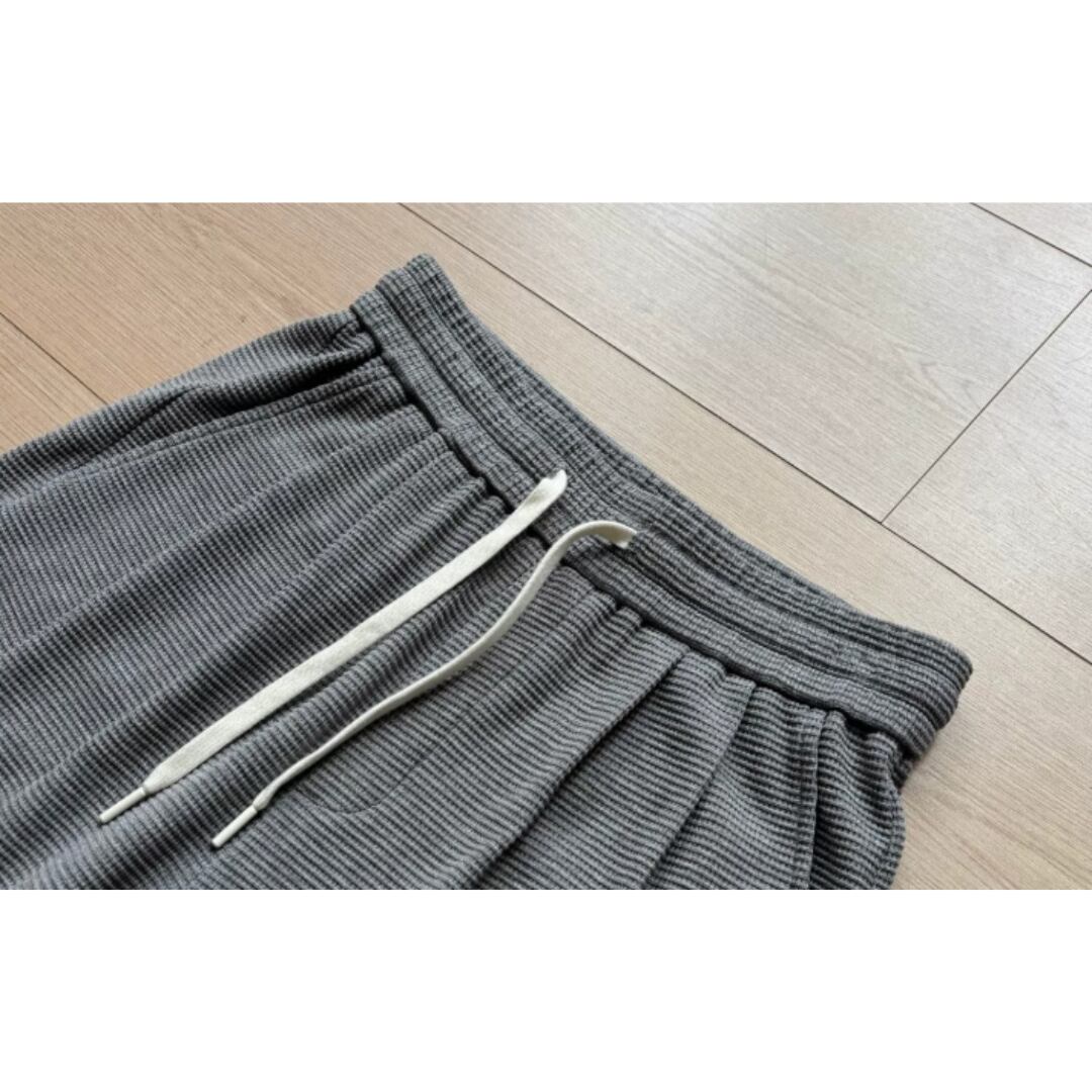 Men's American Casual Faux Waffle Polo Set