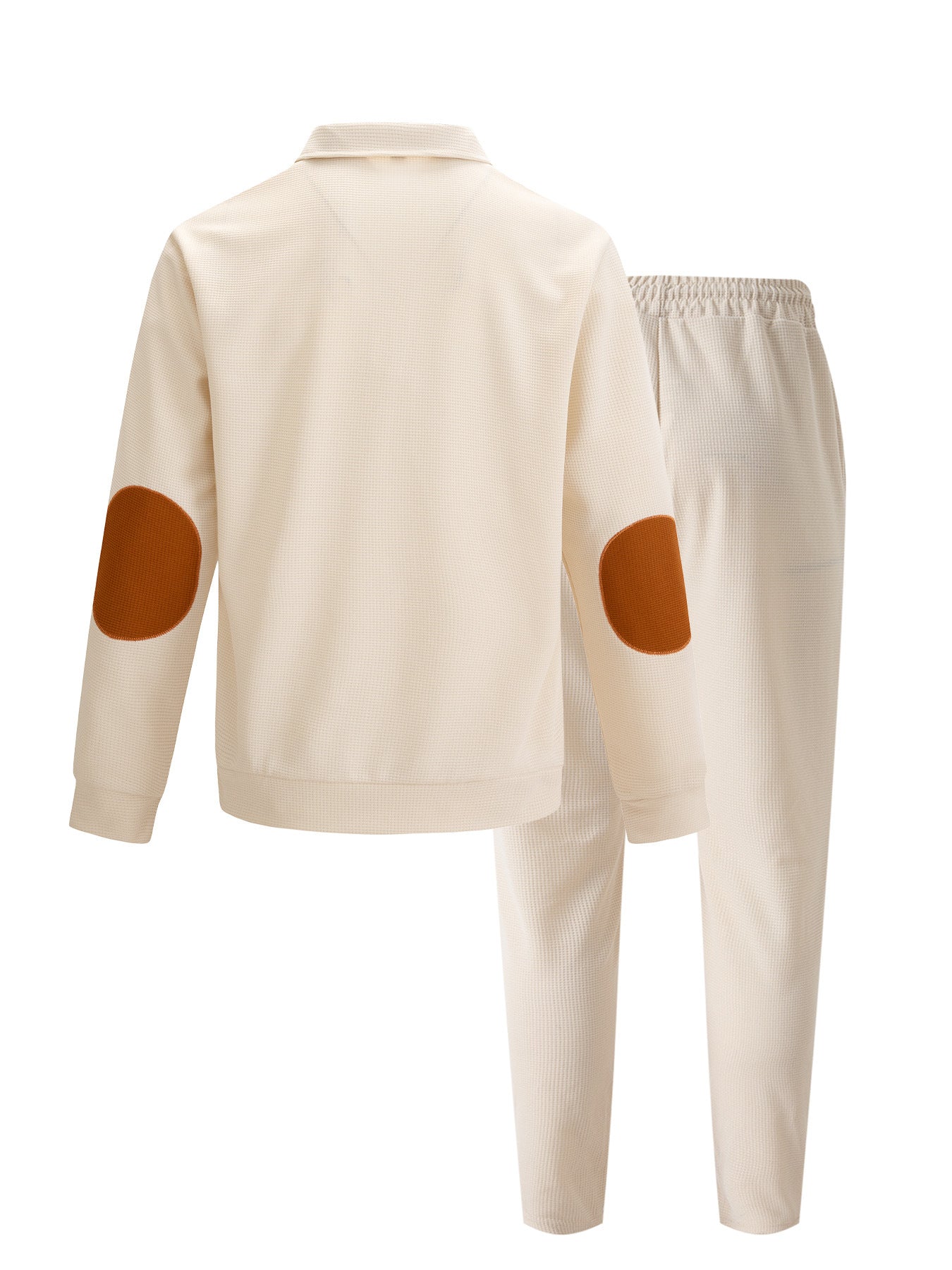 Stand-up collar elbow pad color-block set