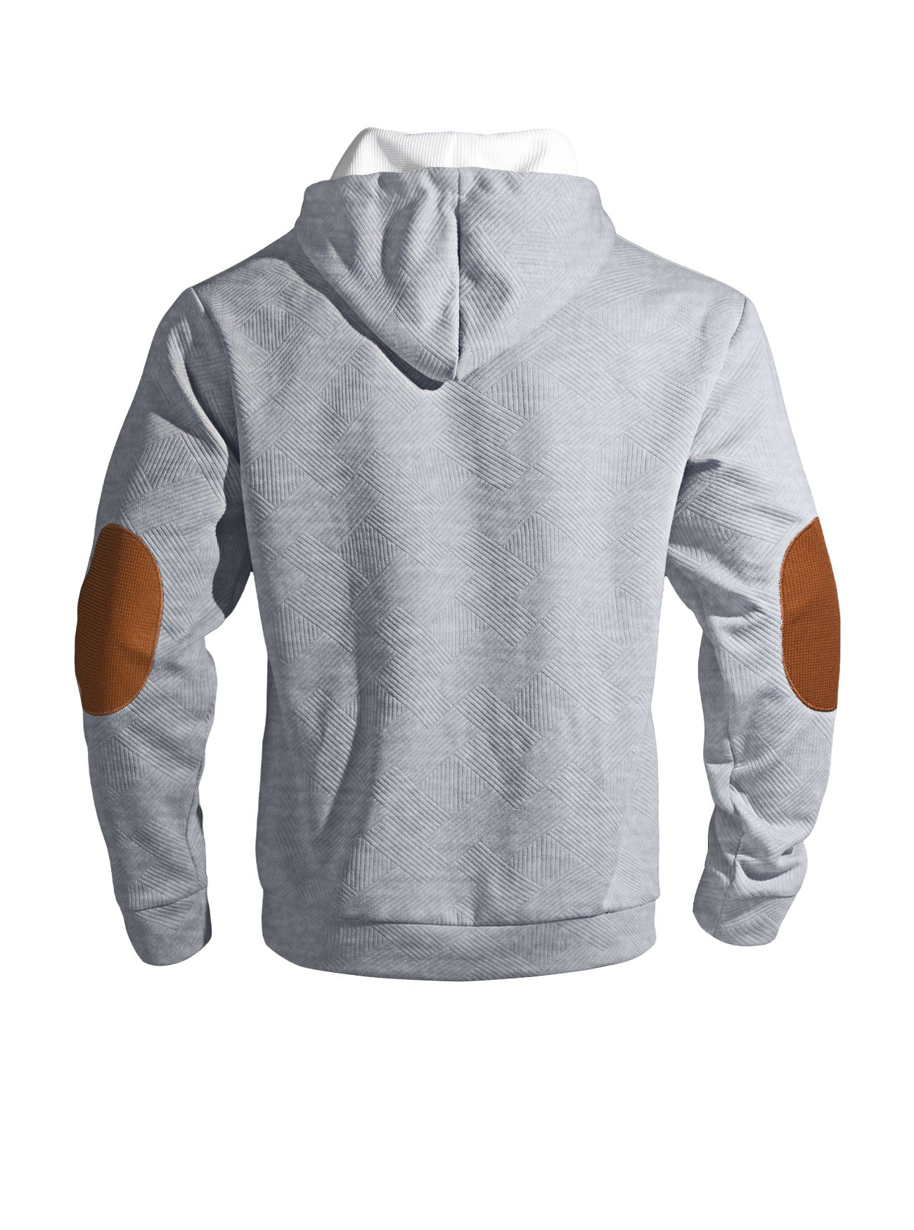 Jacquard Hoodie Street Style Casual Sports Hooded Two-Piece Set