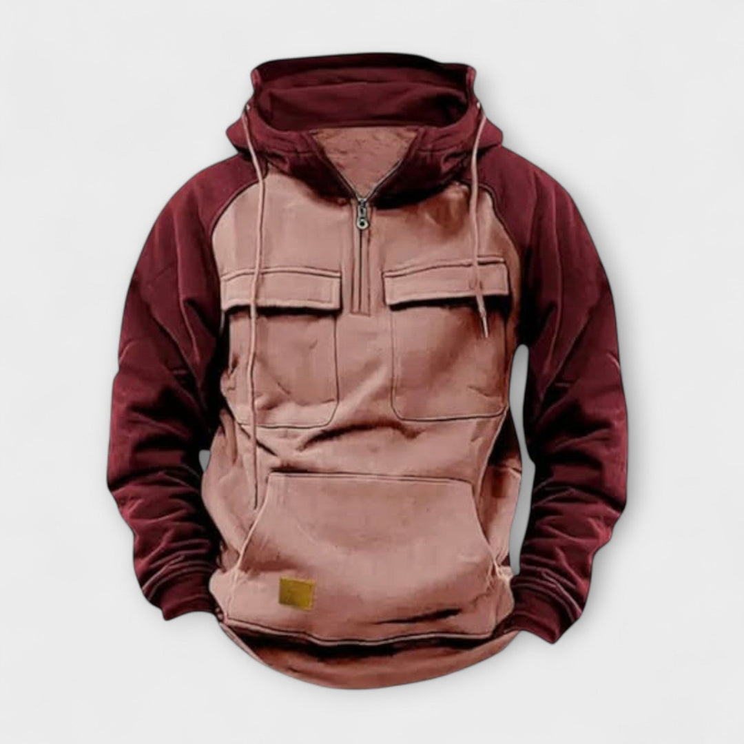 Cozy Hooded Pocket Pullover