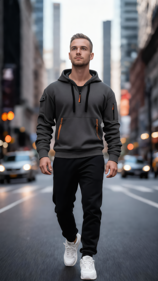New product Men’s Casual Hoodie & Jogger Set