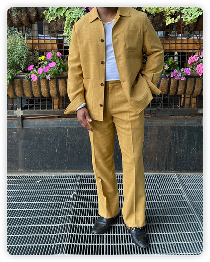 Heritage Linen Chore Jacket & Trousers Set