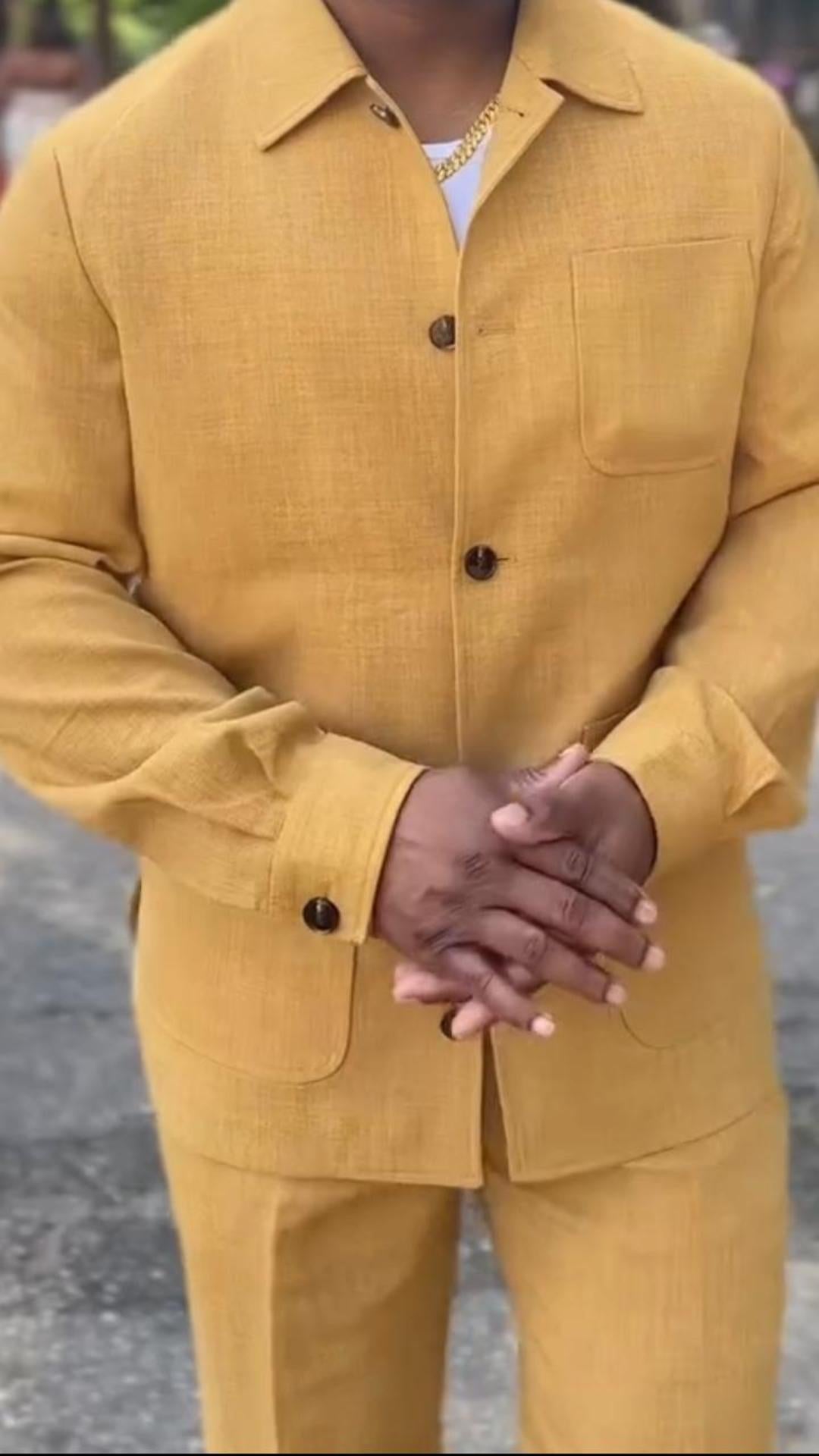 Heritage Linen Chore Jacket & Trousers Set