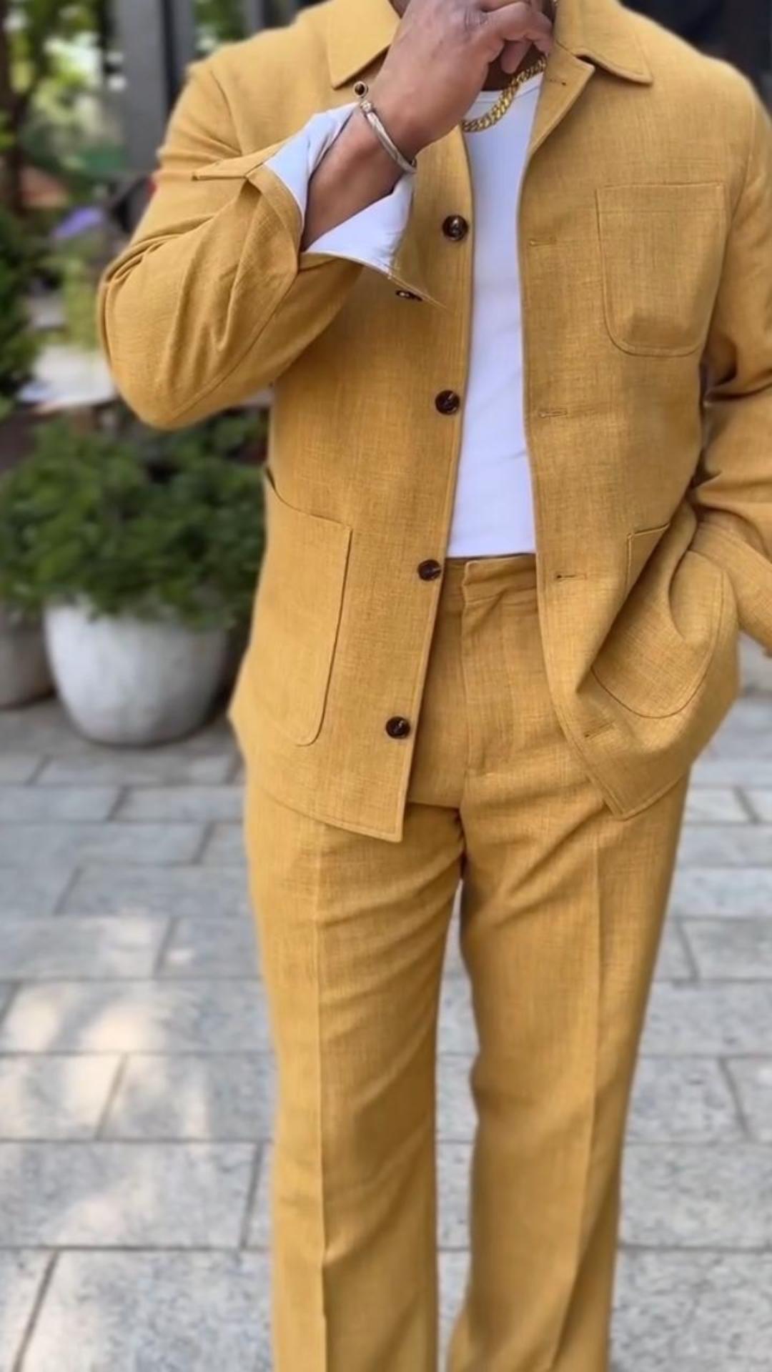 Heritage Linen Chore Jacket & Trousers Set