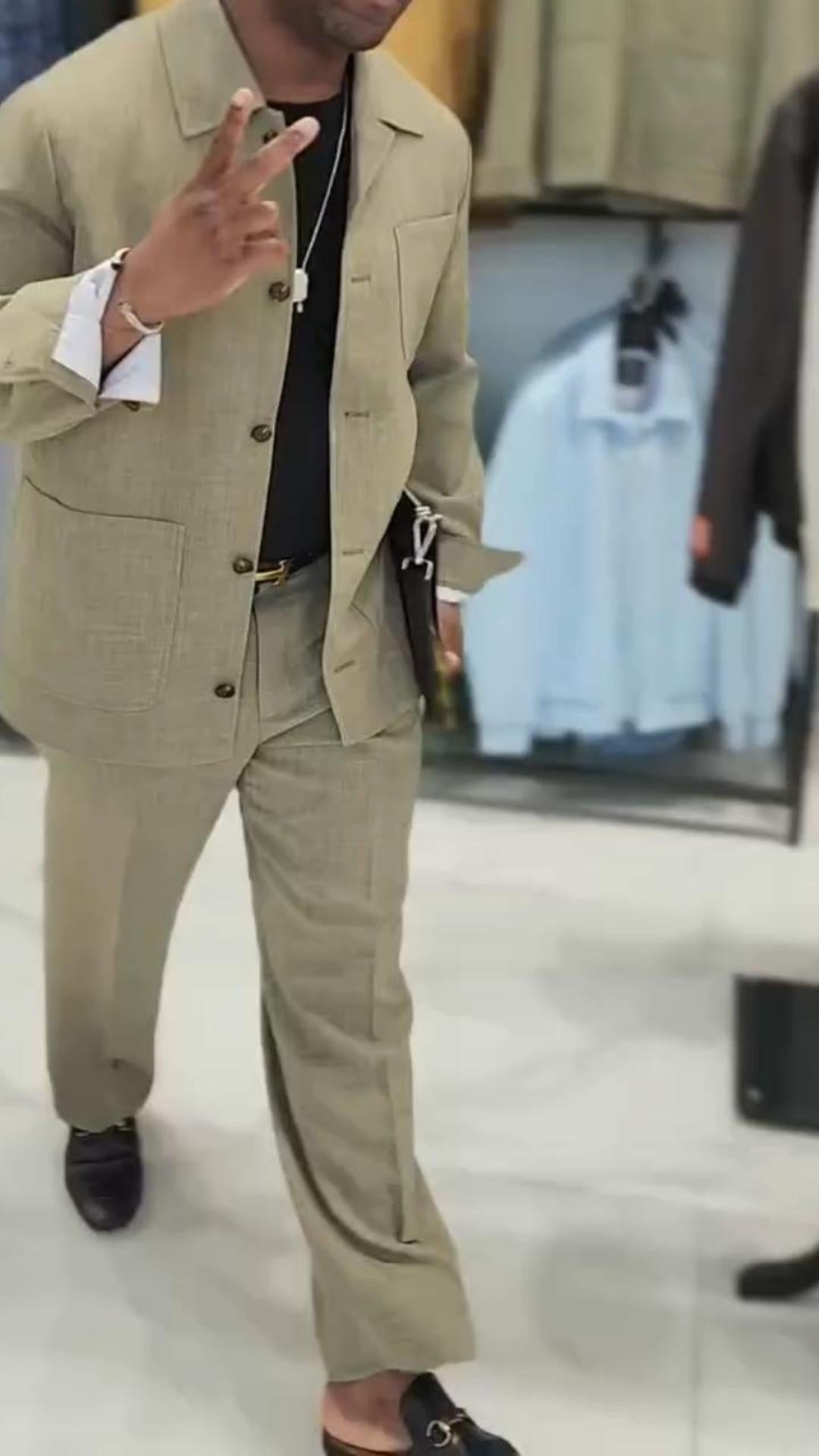 Heritage Linen Chore Jacket & Trousers Set