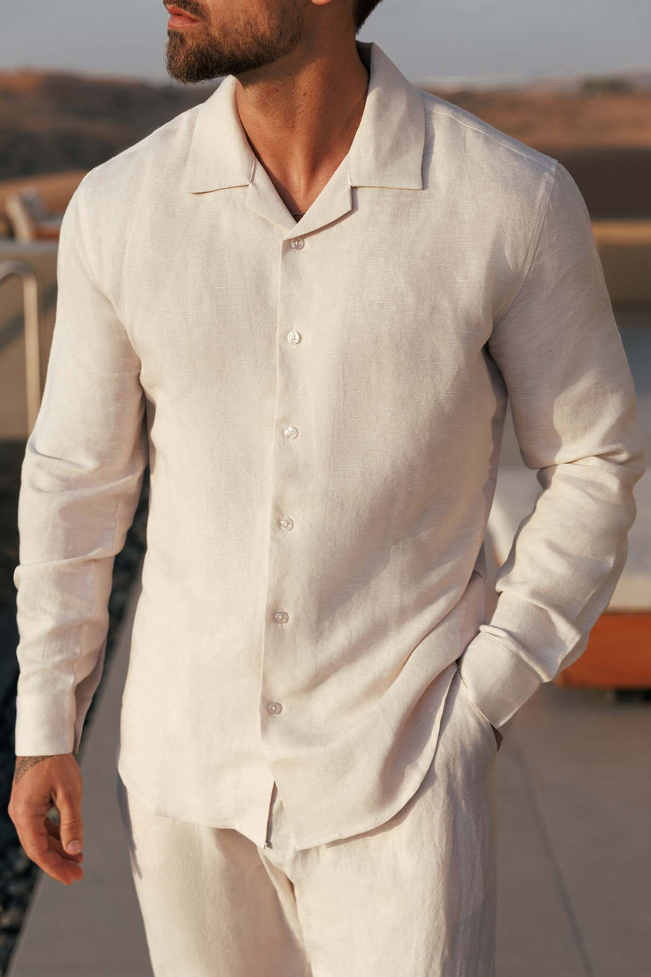 Men's linen suit