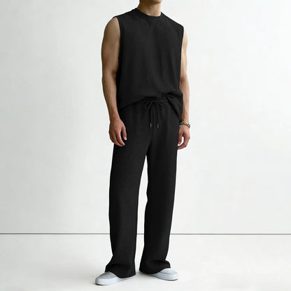Men's 2 Piece Rib Knit Vacation Sweatsuit