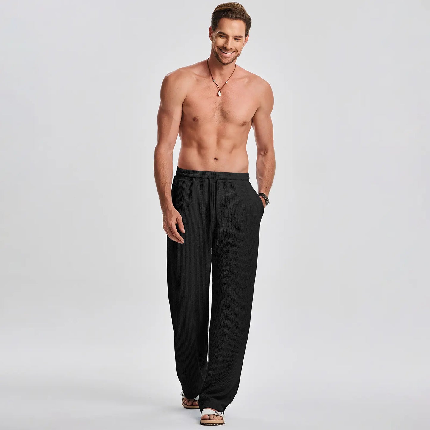 Men's 2 Piece Rib Knit Vacation Sweatsuit