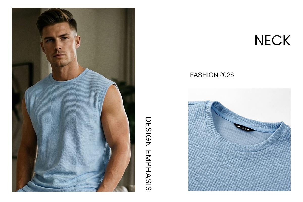 Men's 2 Piece Rib Knit Vacation Sweatsuit