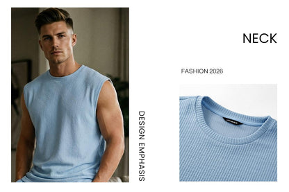 Men's 2 Piece Rib Knit Vacation Sweatsuit