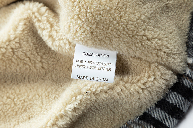 💕British style hooded plaid jacket🔥