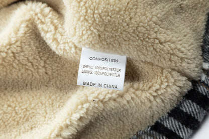 💕British style hooded plaid jacket🔥