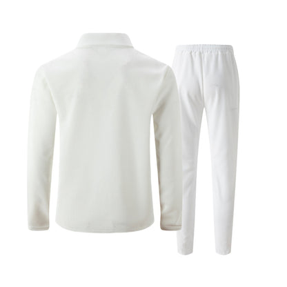 Solid color zipper placket lapel slim fit men's jacket suit