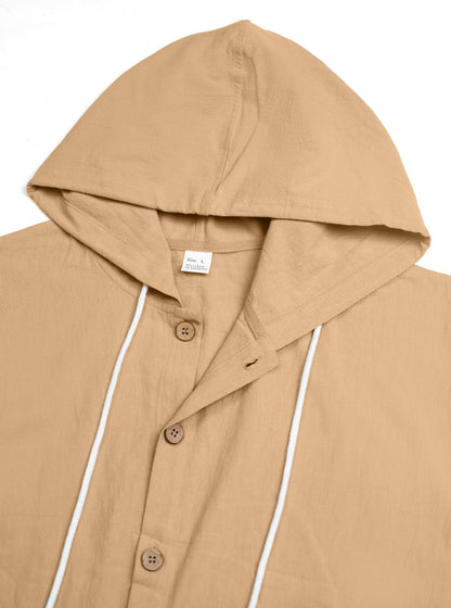 Fashionable cotton and linen jacket