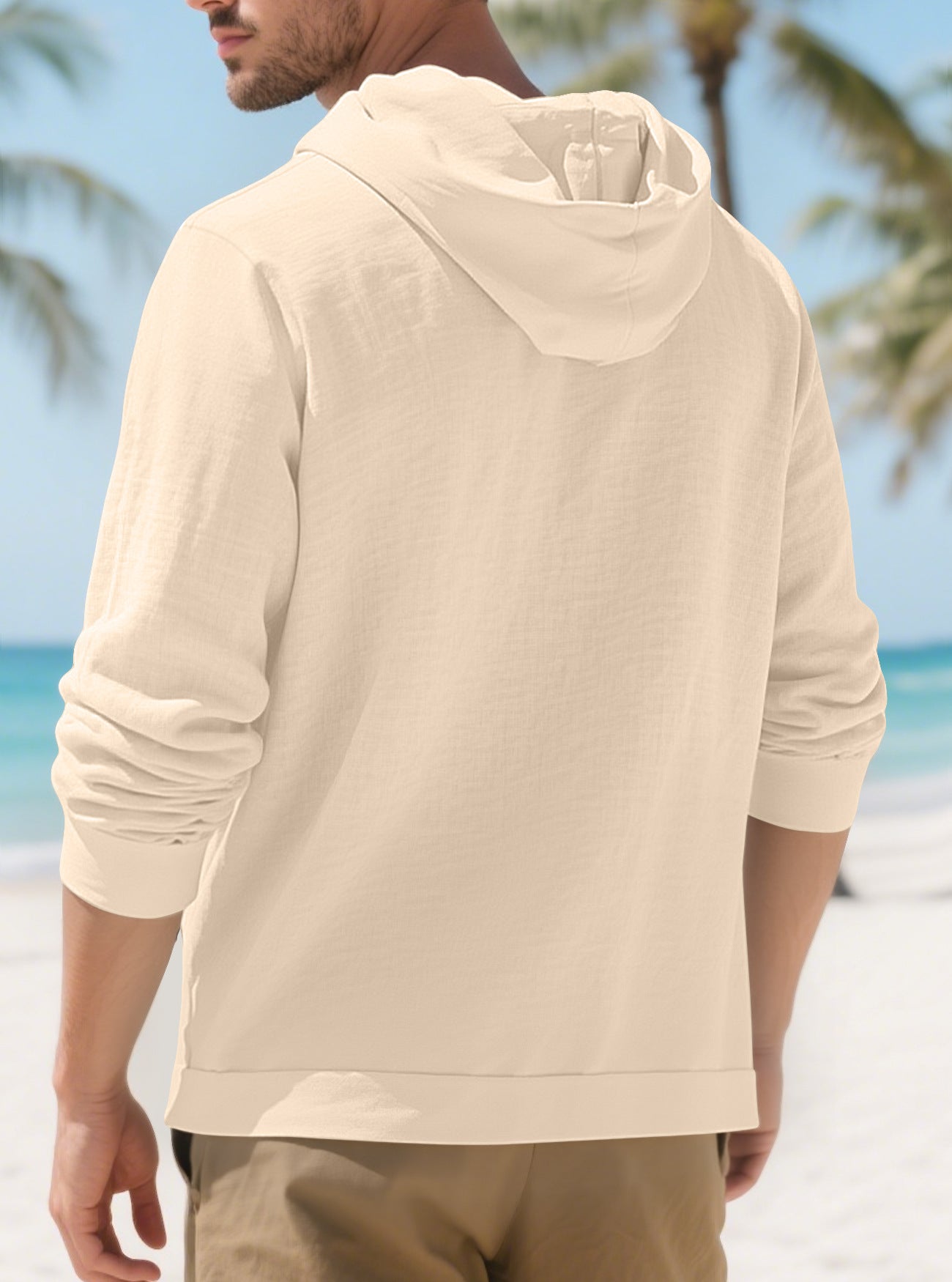 Fashionable cotton and linen jacket