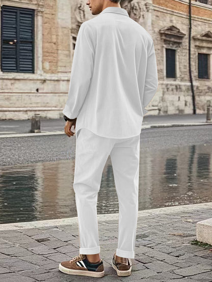 Corduroy Men's Casual Suit