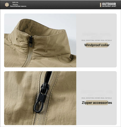 Men's All-Weather Hybrid Casual-Sport Jacket | Breathable & Quick-Drying