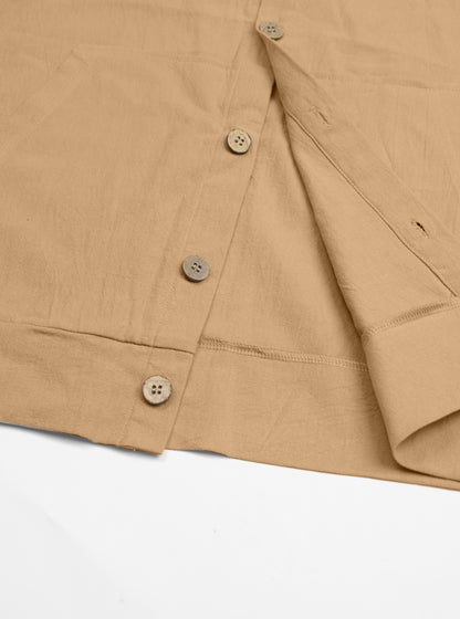 Fashionable cotton and linen jacket