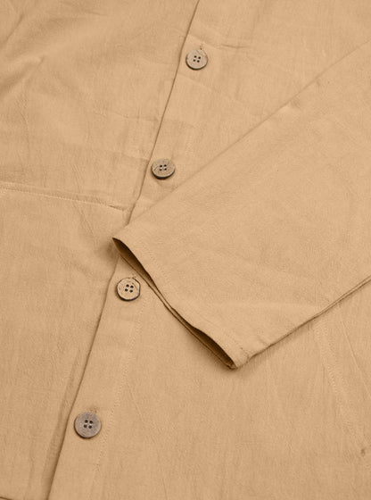 Fashionable cotton and linen jacket