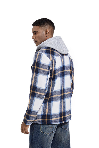 💕British style hooded plaid jacket🔥