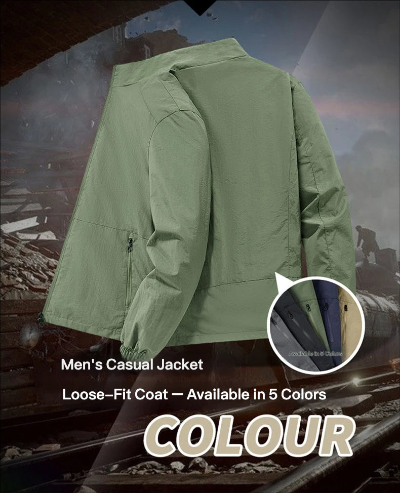 Men's All-Weather Hybrid Casual-Sport Jacket | Breathable & Quick-Drying