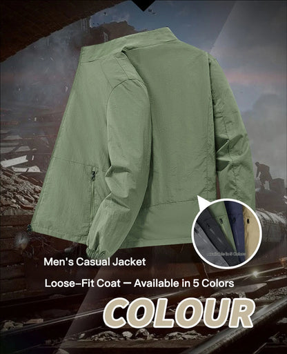 Men's All-Weather Hybrid Casual-Sport Jacket | Breathable & Quick-Drying