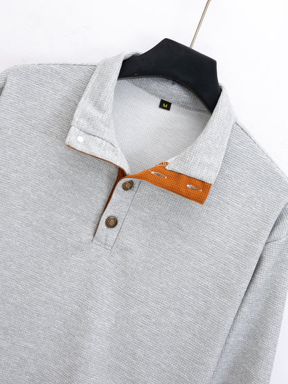 Stand-up collar elbow pad color-block set