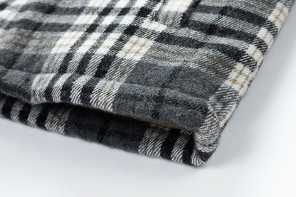 💕British style hooded plaid jacket🔥