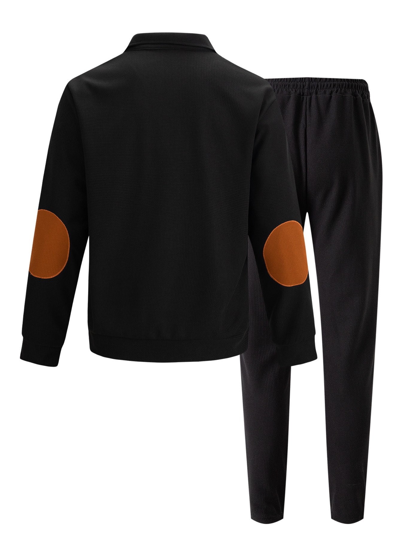 Stand-up collar elbow pad color-block set