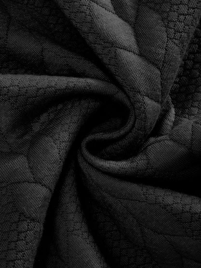 Retro Casual Cozy Cable-Knit Half-Zip Sweater