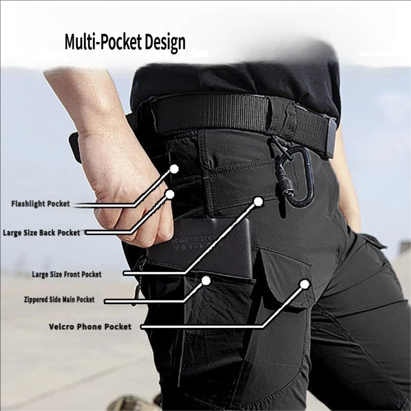 Men's Multifunctional Tactical Elastic Pants
