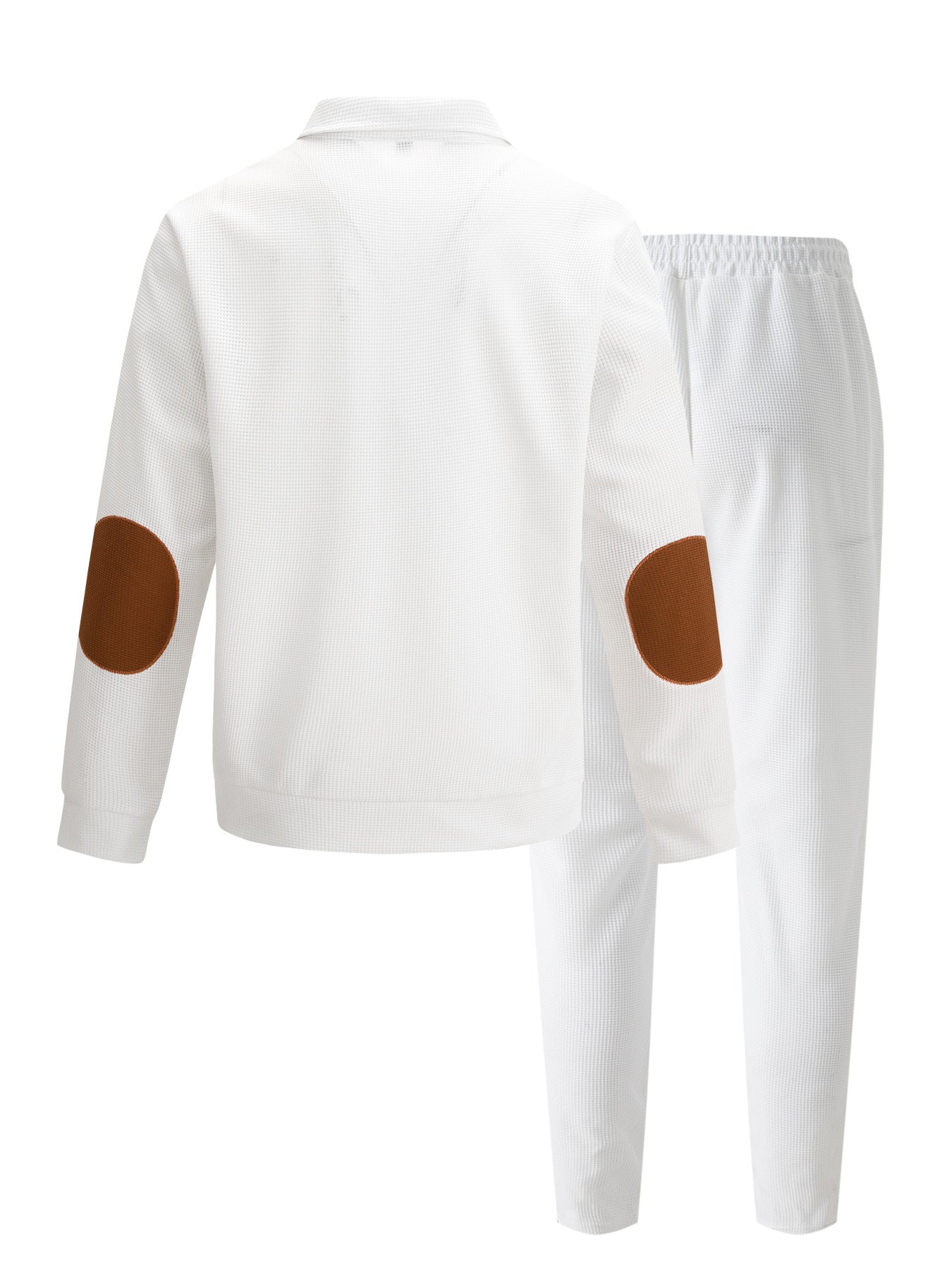 Stand-up collar elbow pad color-block set