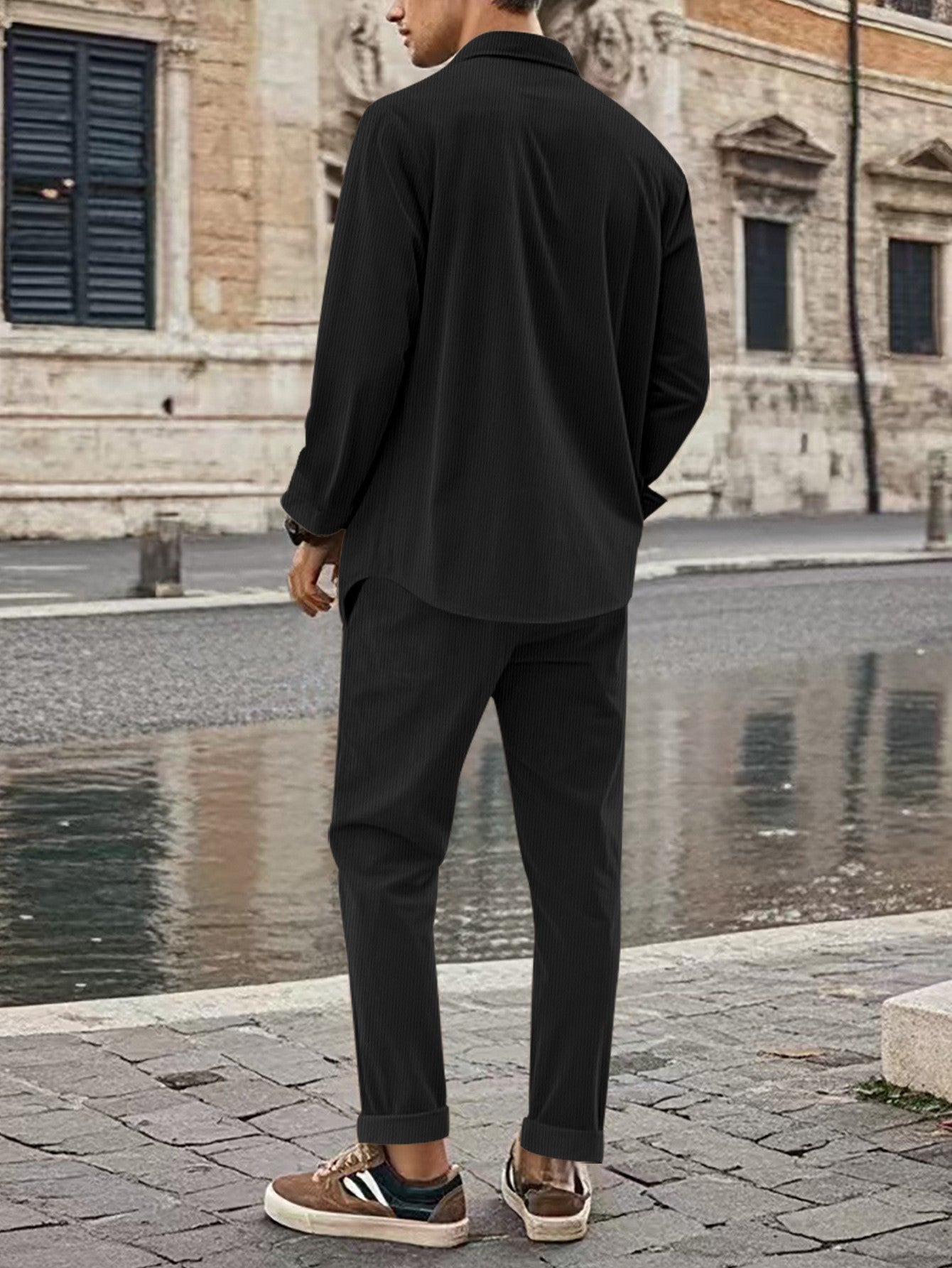 Corduroy Men's Casual Suit