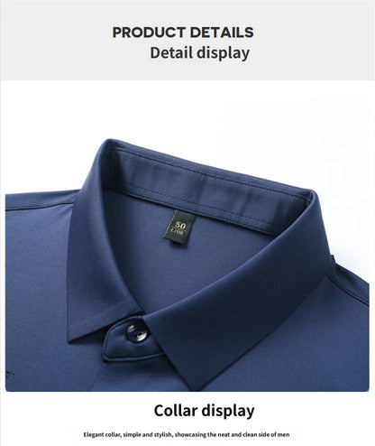 Seamless flocked long-sleeved thick shirt