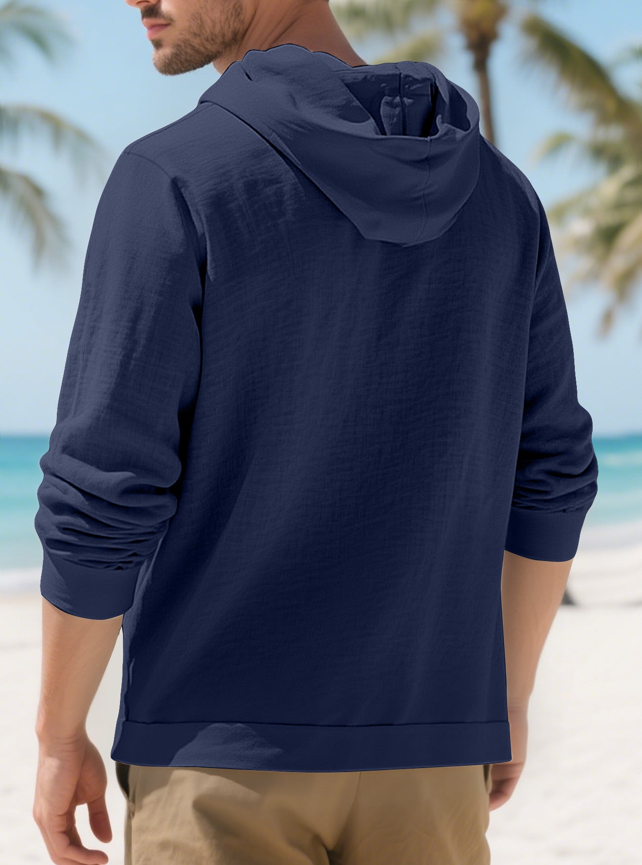 Fashionable cotton and linen jacket