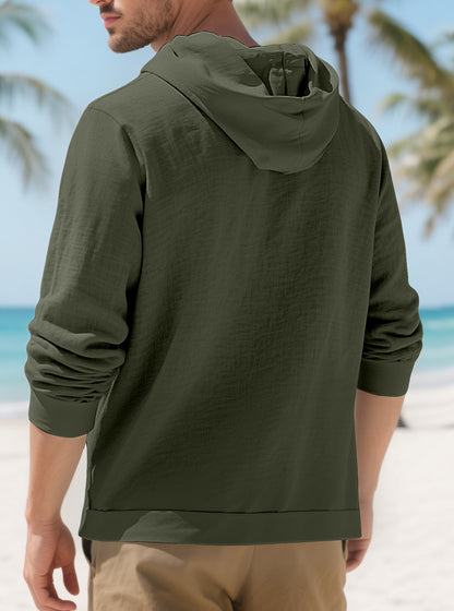 Fashionable cotton and linen jacket