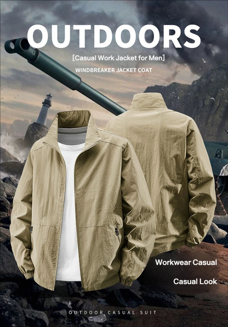 Men's All-Weather Hybrid Casual-Sport Jacket | Breathable & Quick-Drying