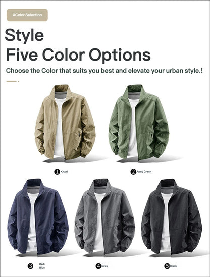 Men's All-Weather Hybrid Casual-Sport Jacket | Breathable & Quick-Drying