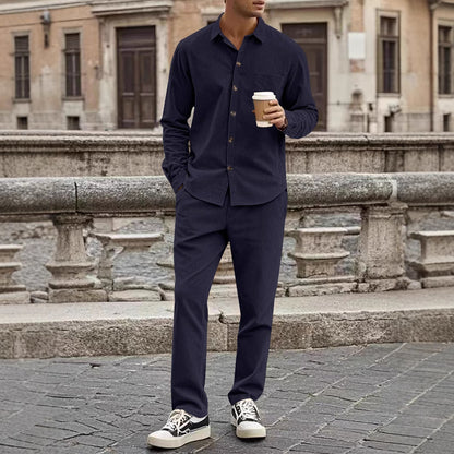 Corduroy Men's Casual Suit