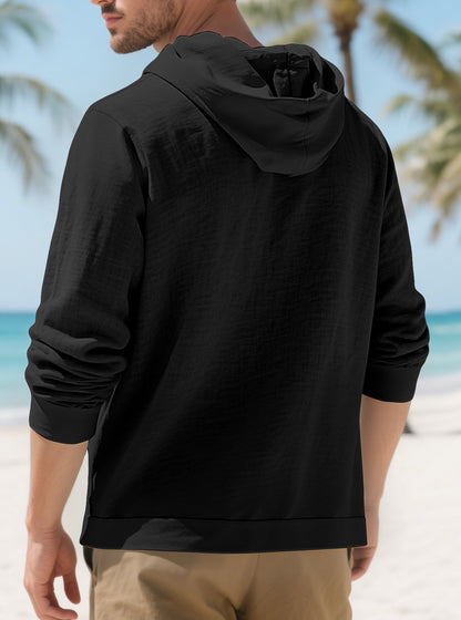 Fashionable cotton and linen jacket