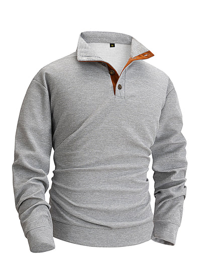 Stand-up collar elbow pad color-block set