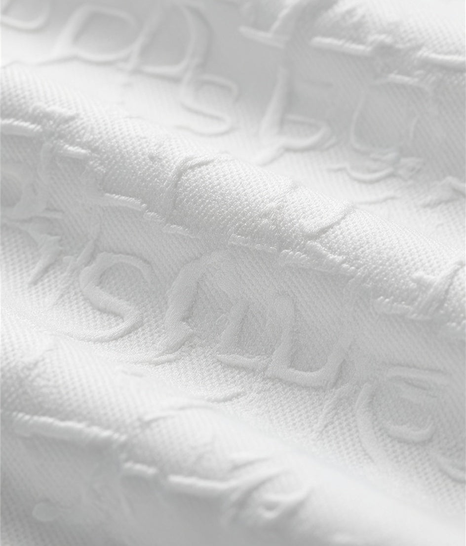 Embossed-Texture Casual Set