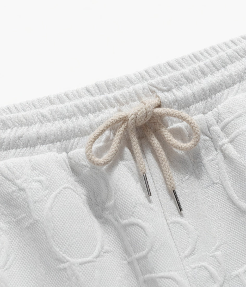 Embossed-Texture Casual Set