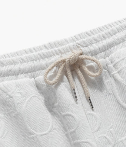 Embossed-Texture Casual Set