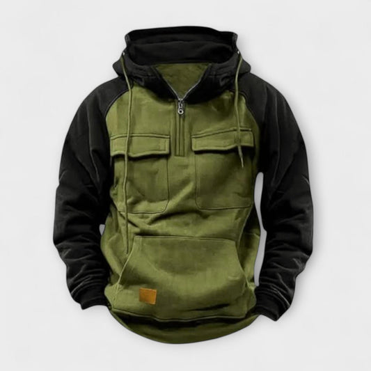 Cozy Hooded Pocket Pullover
