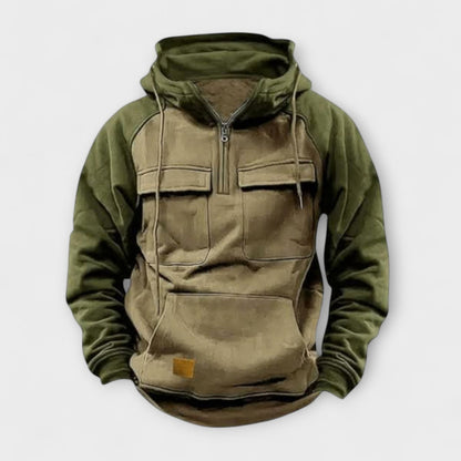 Cozy Hooded Pocket Pullover