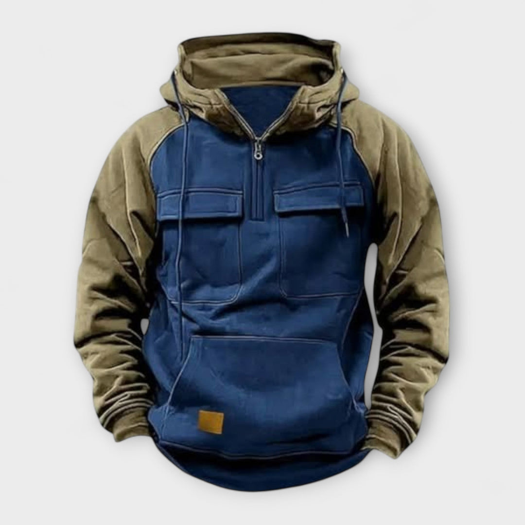 Cozy Hooded Pocket Pullover