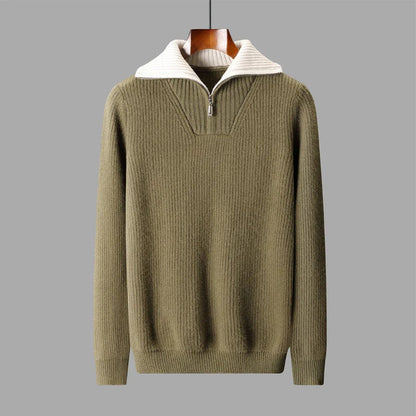 Cozy Wool Zip Sweater