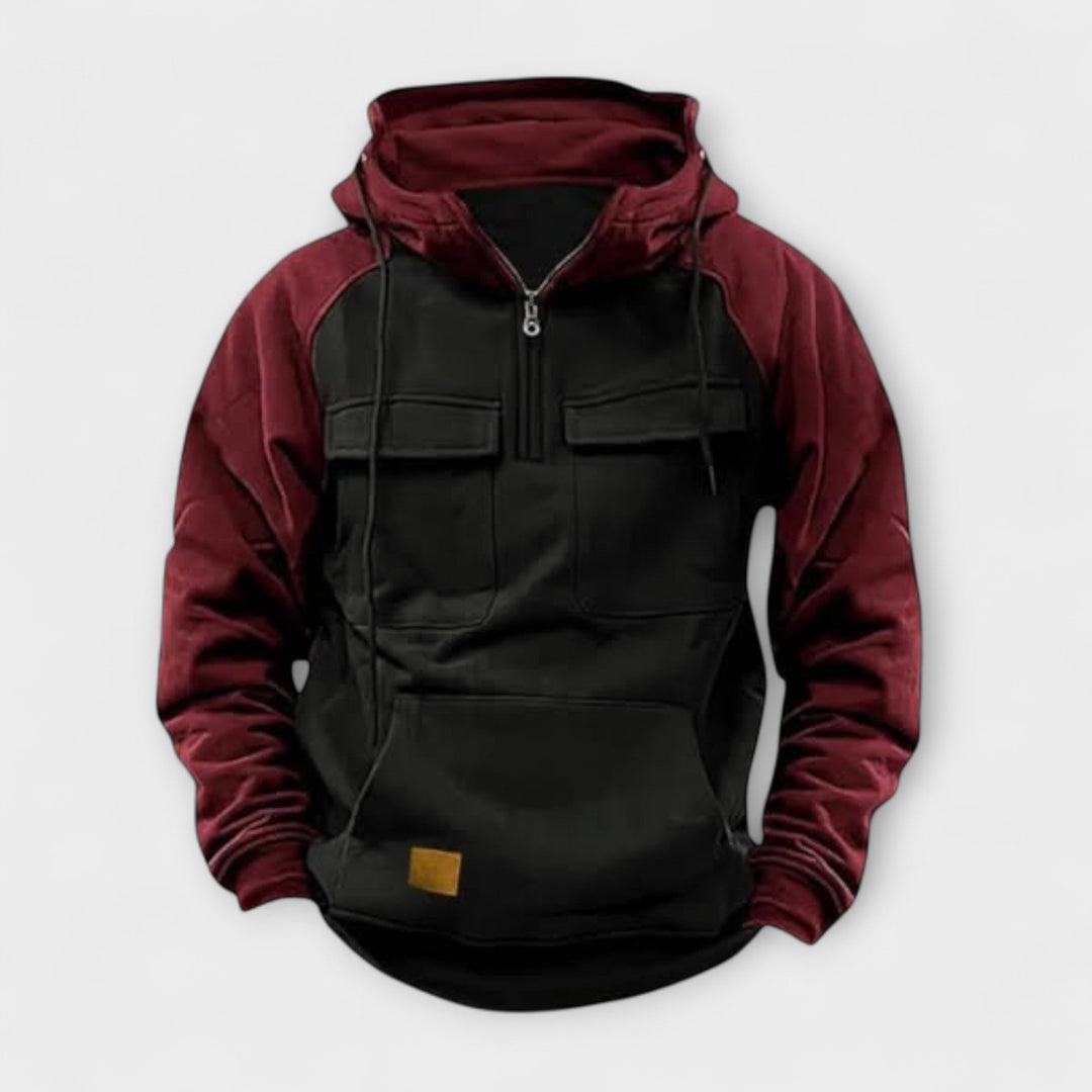 Cozy Hooded Pocket Pullover
