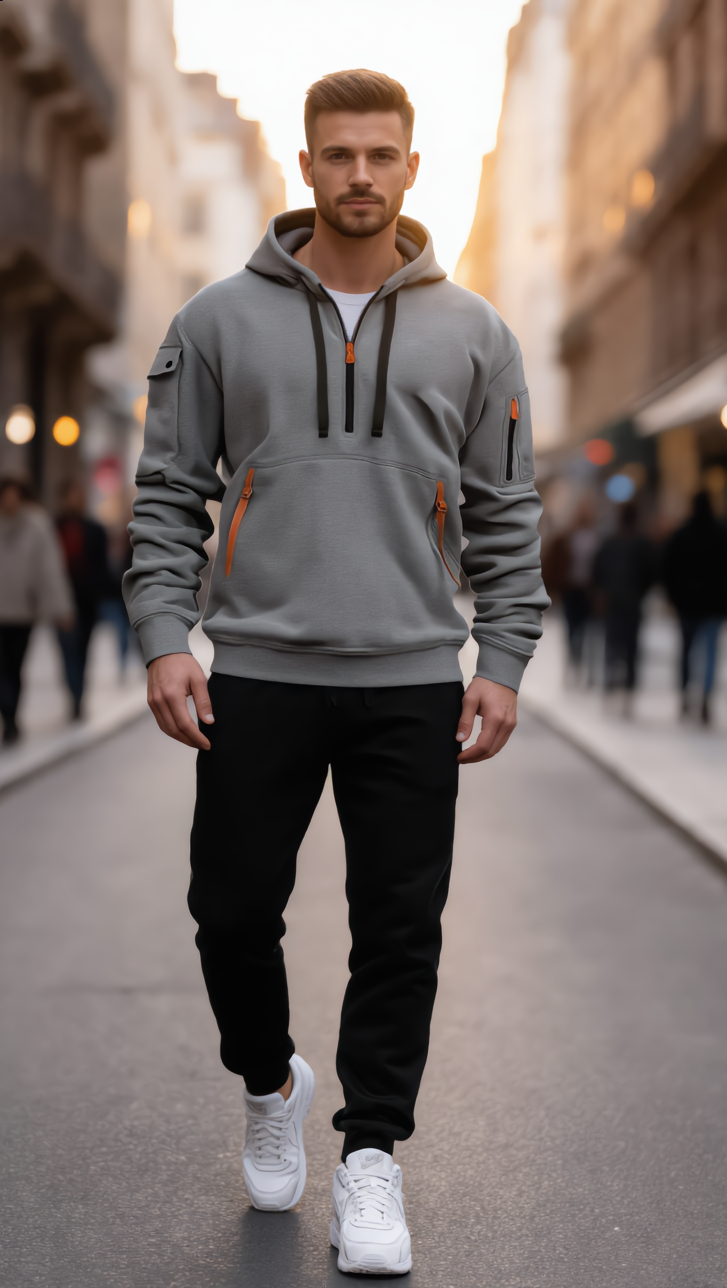 New product Men’s Casual Hoodie & Jogger Set
